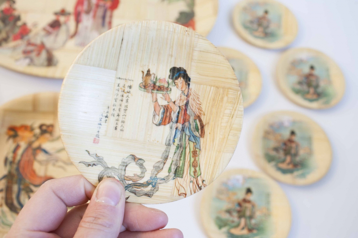 Assiette Enfant Voiture, Vaisselle bambou, écoresponsable, art japonais,  cadeau naissance – OMISSEY shop