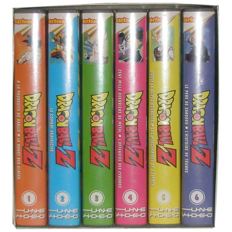 Coffret cassettes VHS Dragon Ball Z, Volumes 1 à 6 – Luckyfind