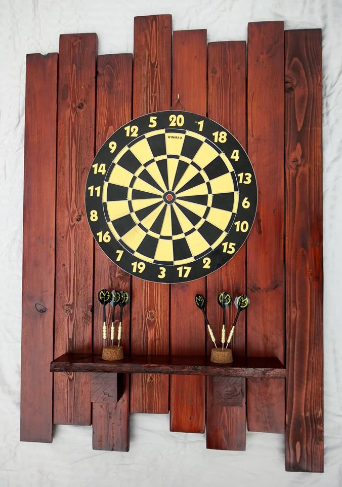 jeu de fléchettes avec cadre en bois – Luckyfind