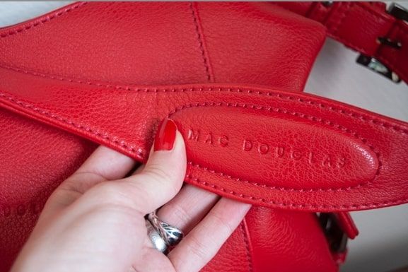 Sac cuir rouge Mac Douglas Luckyfind