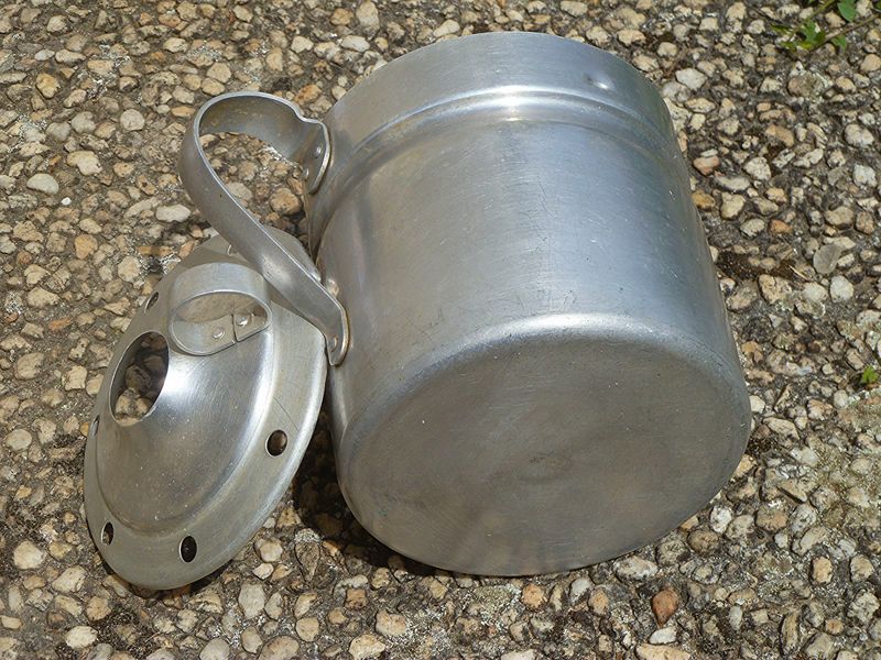 Ancien pot à lait, 5 litres, Aluminium