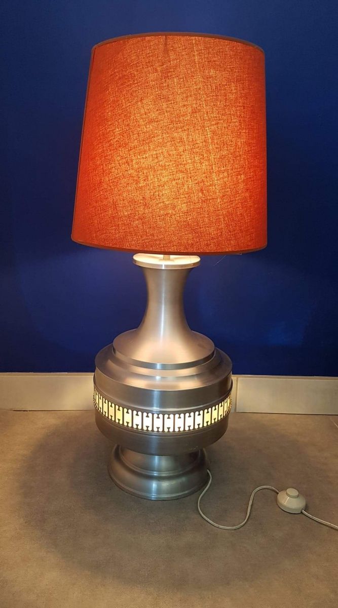 lampe vintage en aluminium brossé double éclairage lampe vintage en aluminium brossé double éclairage