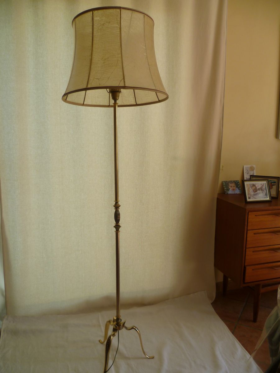 Lampe sur Pied Laiton Vintage