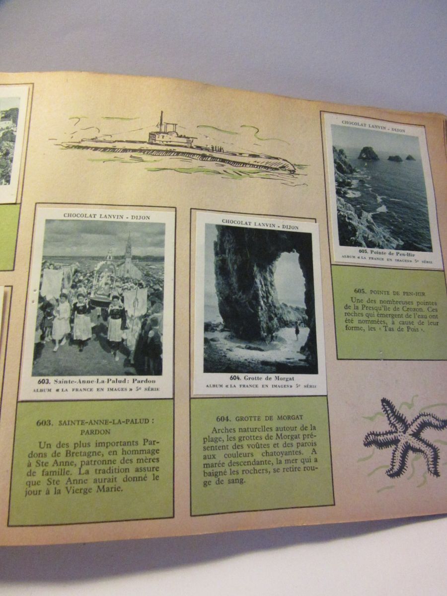 album images édité par la chocolaterie Lanvin 1960 