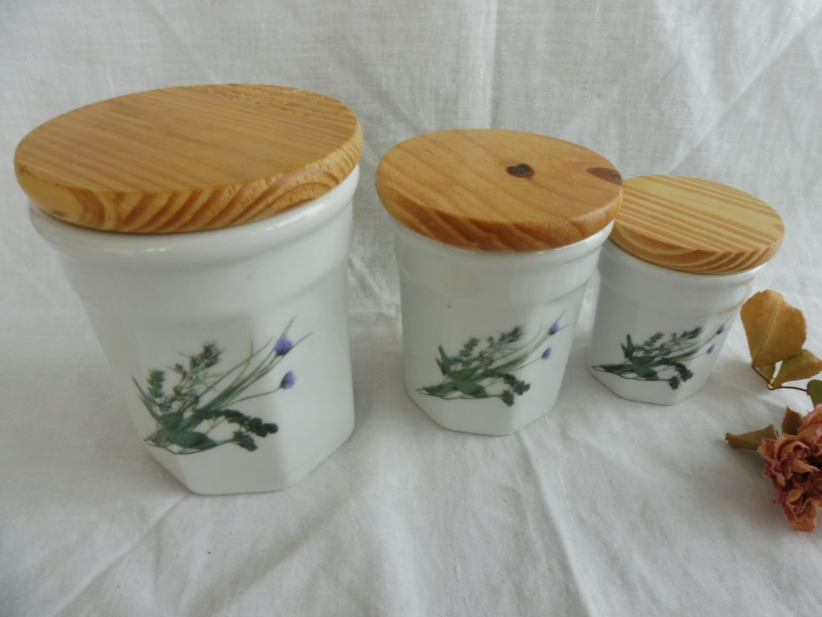 Lot 3 pot confiture ou conservation en porcelaine – Luckyfind