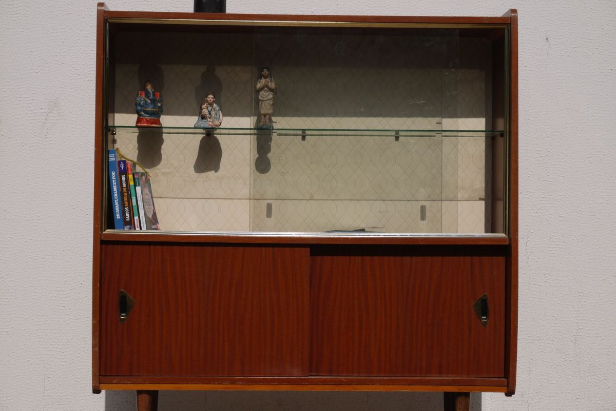 Meuble Bibliotheque Vitrine Beau Vintage En L Etat Luckyfind