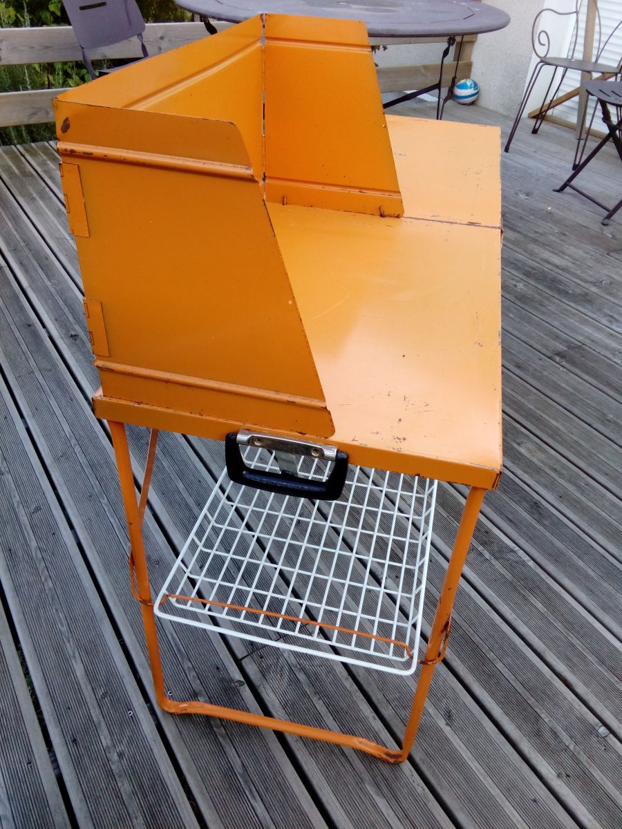 Table pliante meuble de cuisine de camping orange – Luckyfind