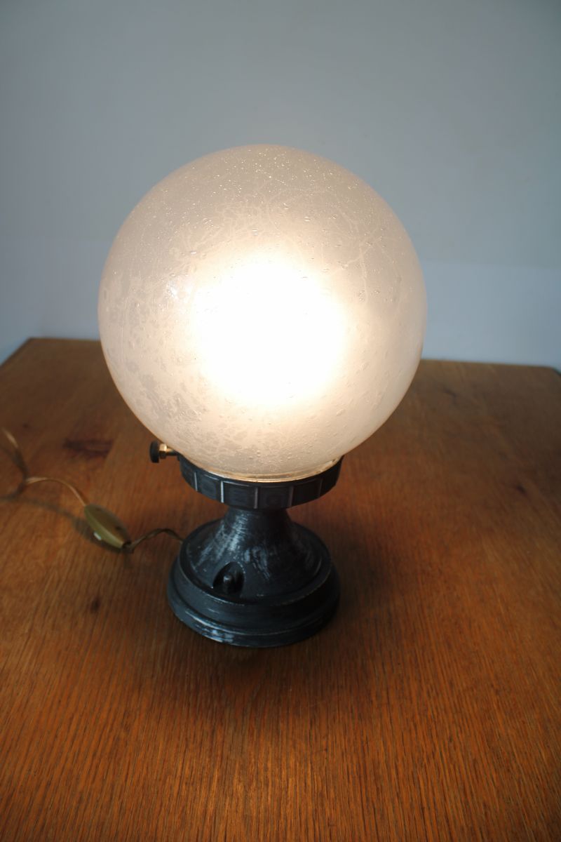  Lampe  boule italienne  ann es  70  Luckyfind