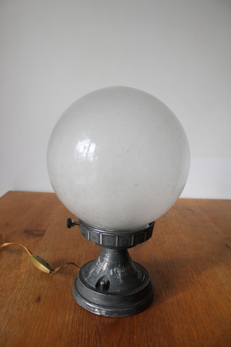  Lampe  boule italienne  ann es  70  Luckyfind