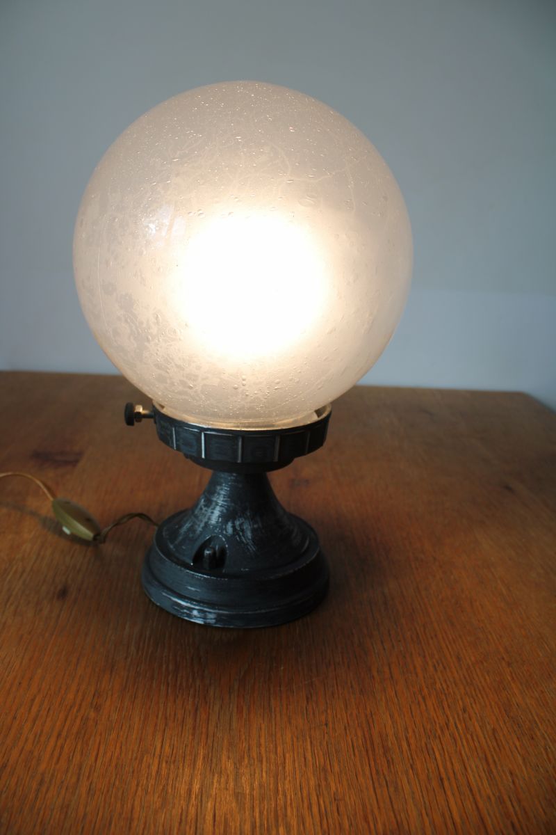  Lampe  boule italienne  ann es  70  Luckyfind