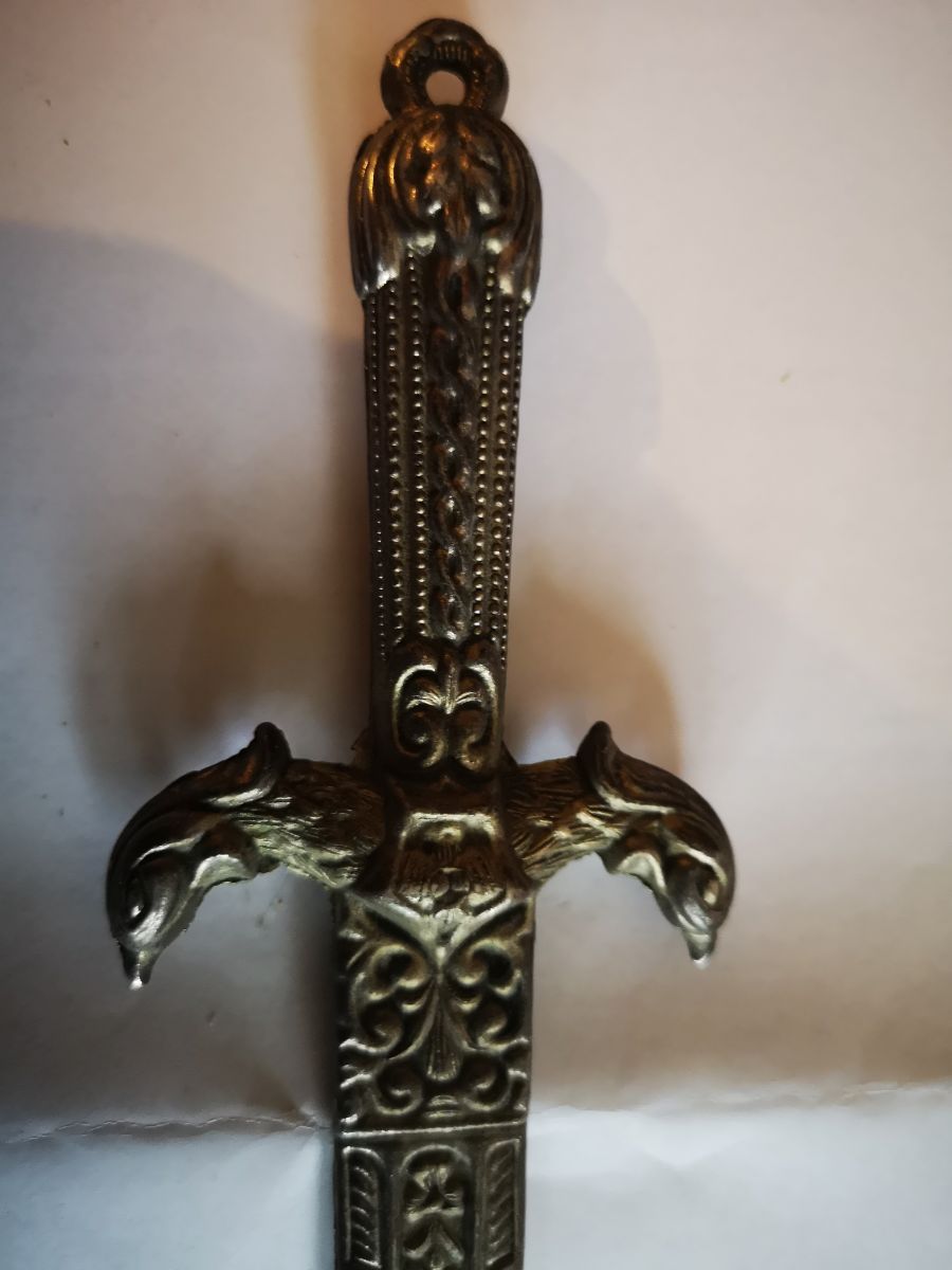 ANCIEN COUPE PAPIER métal gravé – Luckyfind