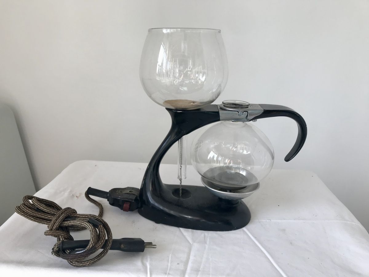 Cafetière vintage Cona en métal et bakélite, Allemagne