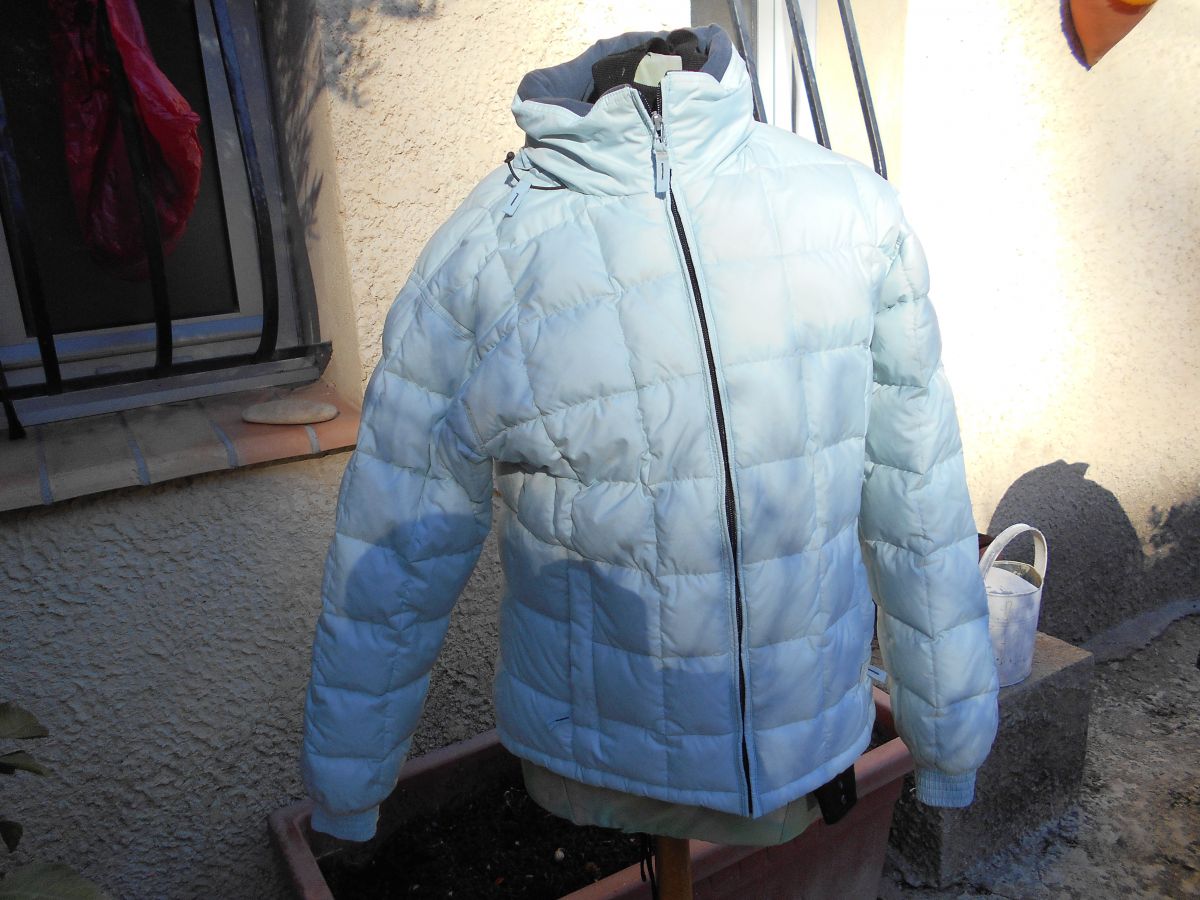 DOUDOUNE QUECHUA T 40 NEUF VINTAGE BLEU MONTAGNE