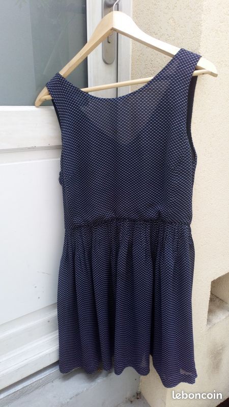 Claudie pierlot 2025 robe bleue marine
