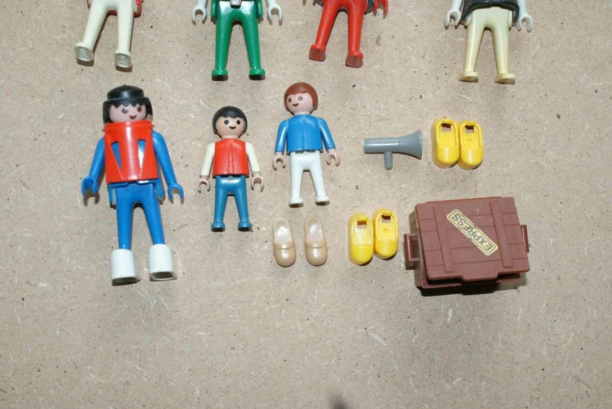 Toy Memorabilia - lot de 8 personnages Playmobil taille normale avec  accessoires majorité années 1980-1990
