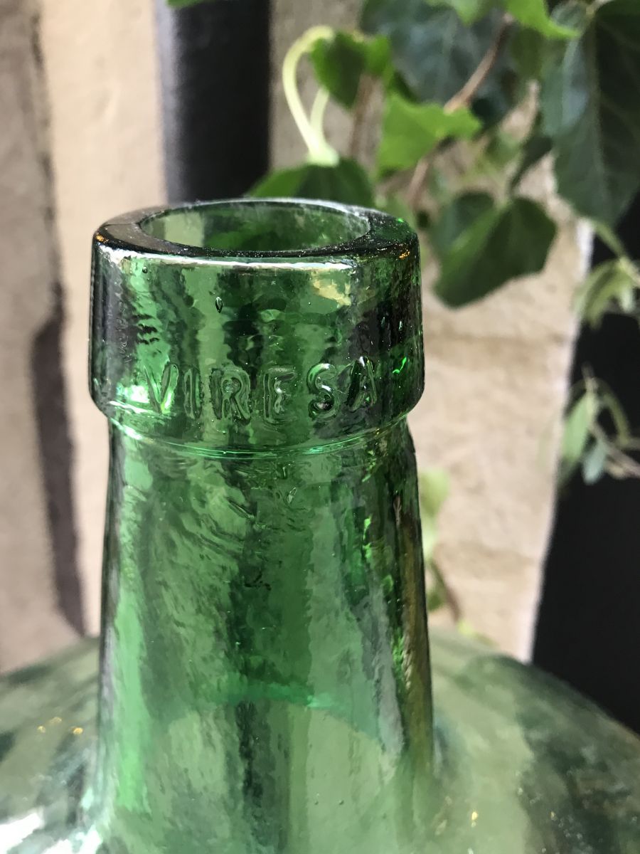 Bonbonne verte XL vintage Luckyfind