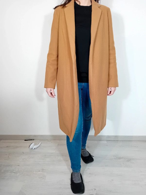 Beau pardessus camel femme zara taille M 28