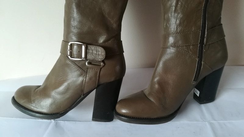 jmagnifiques bottes couleur taupe cuir 37