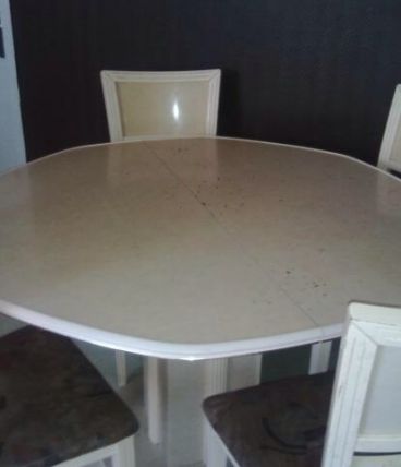 Ensemble table + buffet + miroir