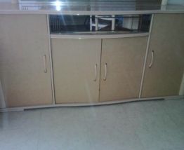 Ensemble table + buffet + miroir