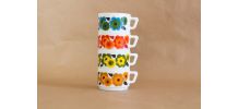 Lot 4 tasses Lotus