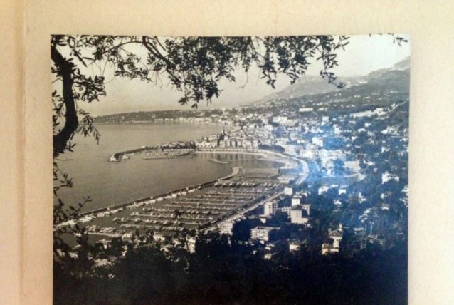 photo ancienne Menton noir et blanc