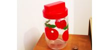 Pot Henkel rouge Pommes 70's