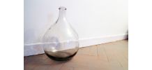Dame Jeanne en verre transparent 