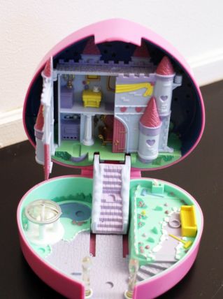 Polly Pocket vintage coeur rose