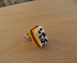 bague fantaisie reglable fimo biscuit