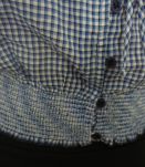 Crop top neuf haut court carreaux bleu blanc T36