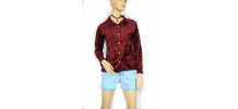 chemise vintage en velours