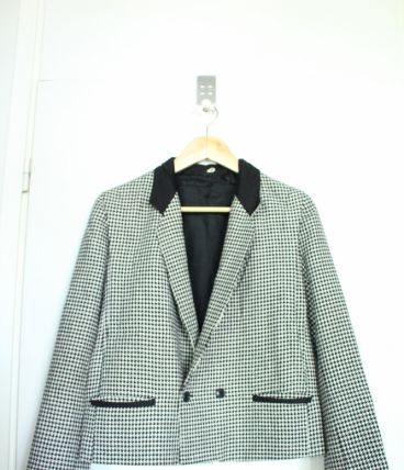 blazer pied de poule vintage