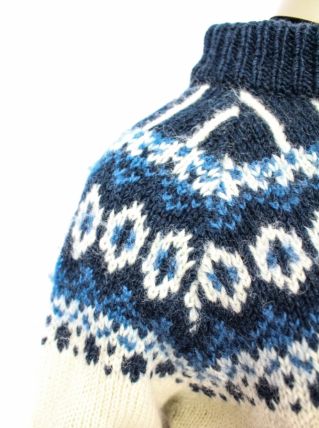 pull vintage laine