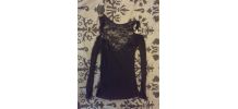 Top dentelle manches longues