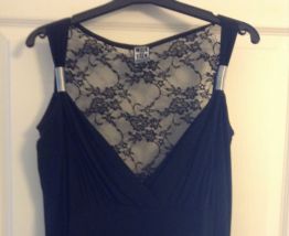 Top dentelle manches longues