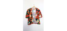 gilet vintage fleurs