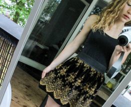 jupe nafnaf velours