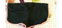 Short noir et rose 