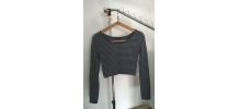 Crop top rayé