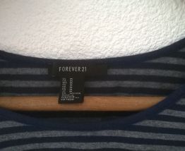 Crop top rayé