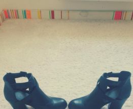 Bottines noires ajourées