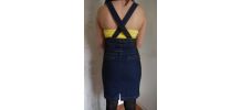 Jupe crayon en jean brut taille haute T38