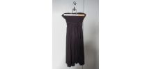 Robe marron bustier fluide