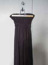 Robe marron bustier fluide