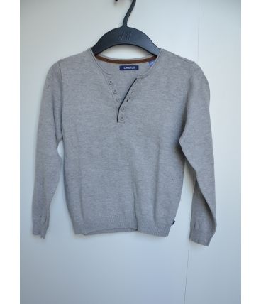 Pull gris Okaidi 6 ans