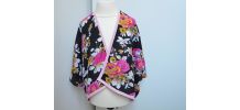 Poncho fleurie 2/4 ans