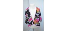 Poncho fleurie 2/4 ans