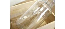 Lot de 2 bocaux en verre gradués anciens