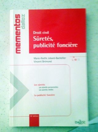 Mementos Dalloz - Droit civil : Sûretés, publicité foncière